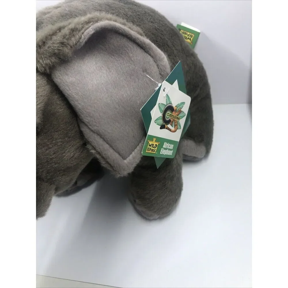 Wild Republic Plush African Elephant Toy  14.5